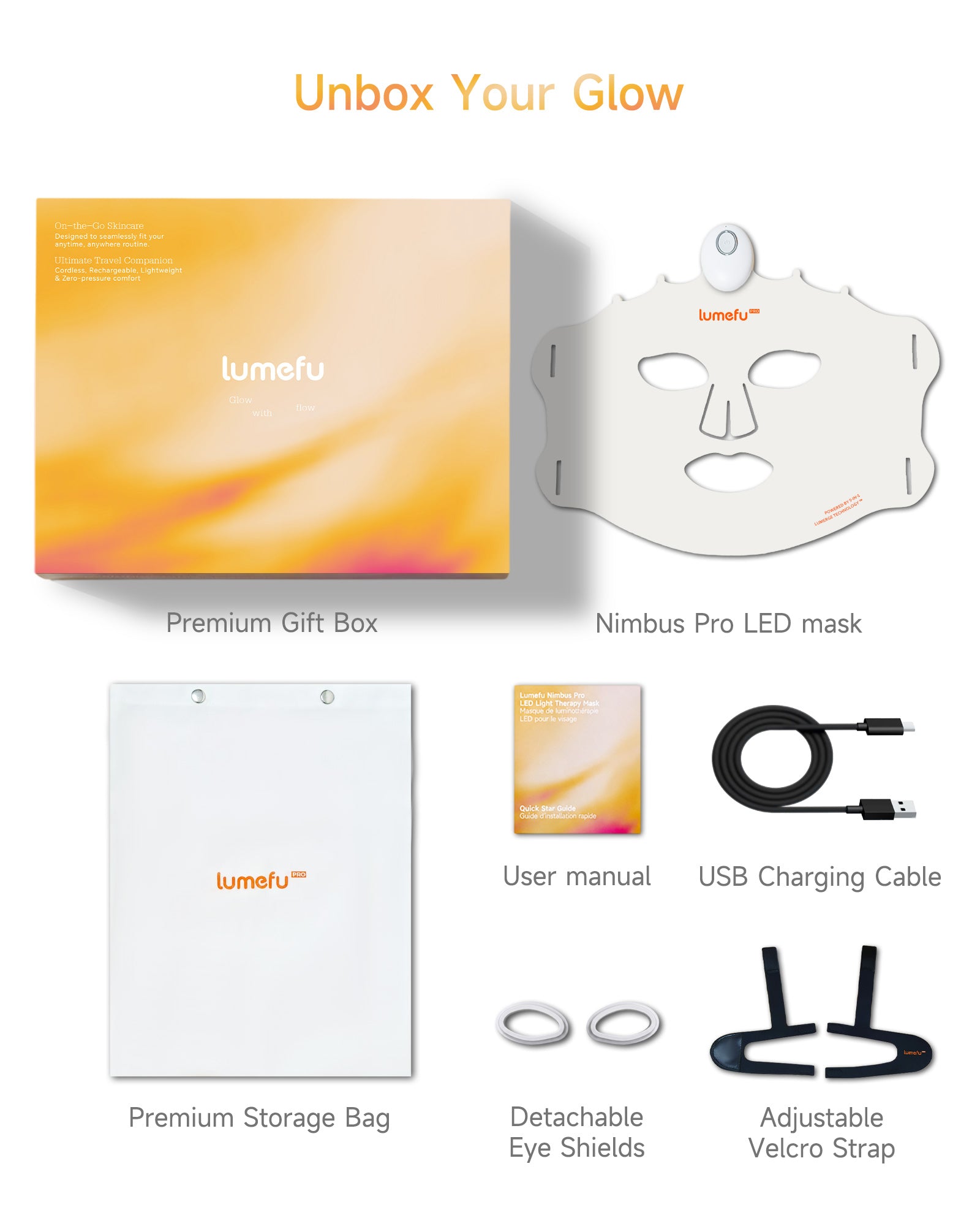 Lumefu Nimbus PRO 6-in-1 Multi-Zone Light Therapy Mask