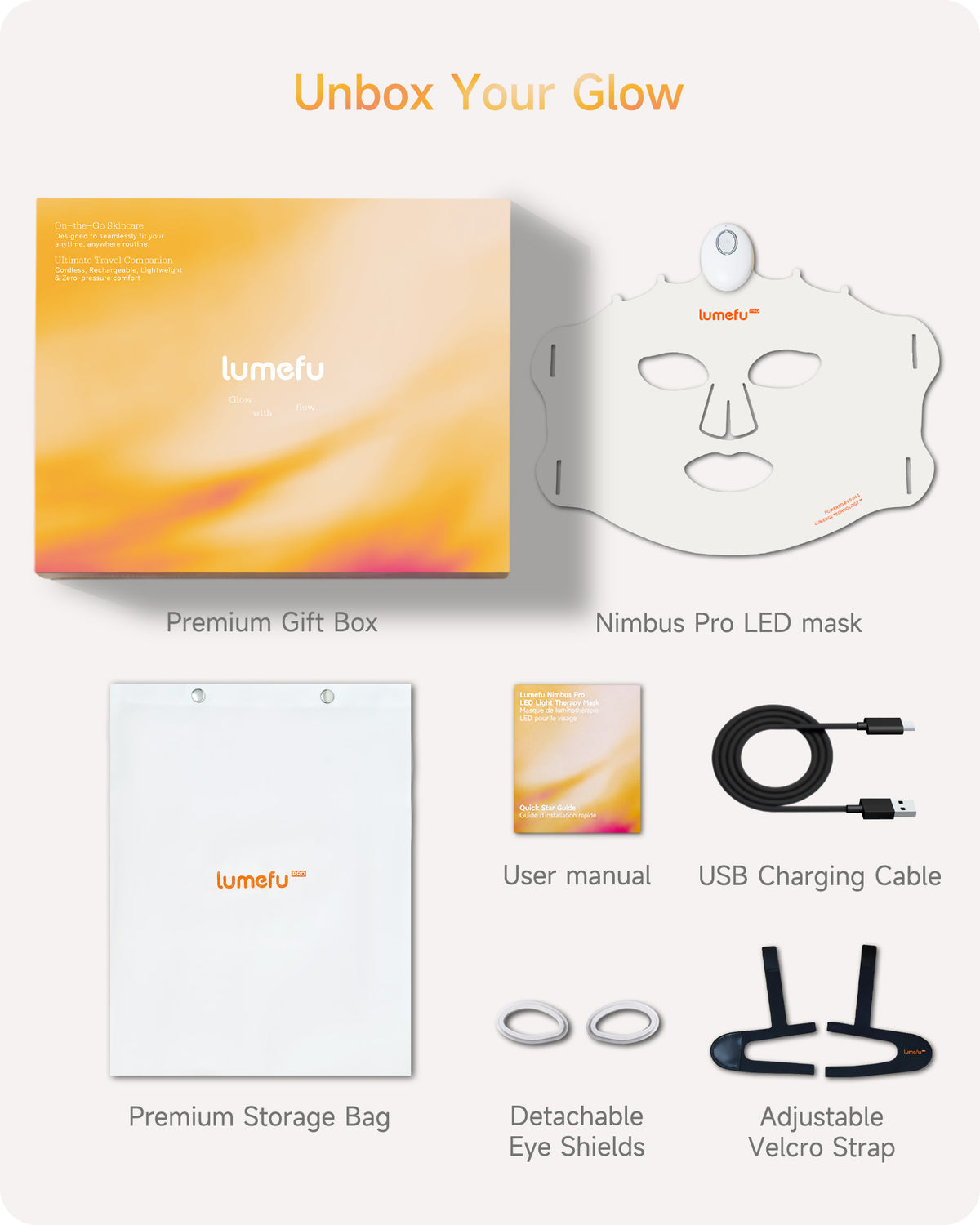 Lumefu Nimbus PRO 6-in-1 Multi-Zone Light Therapy Mask