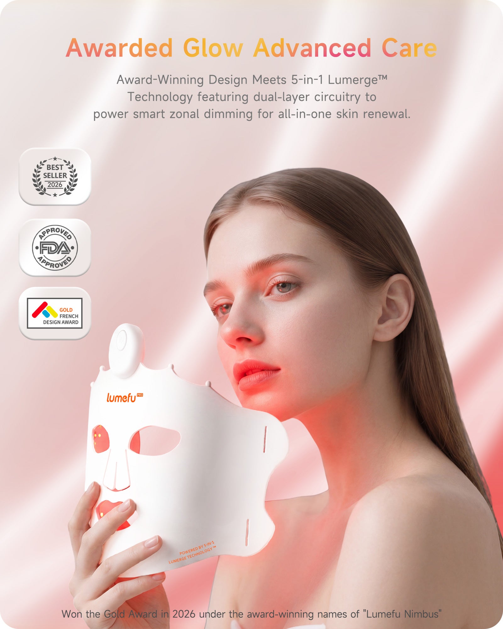 Lumefu Nimbus PRO 6-in-1 Multi-Zone Light Therapy Mask